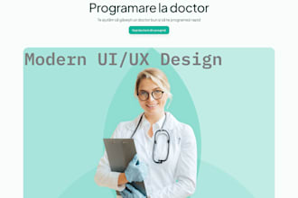 design a modern website UI UX in figma