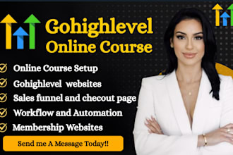 create gohighlevel membership website online course and client portal