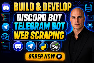 build python discord bots, trading bots, web scrapers and ai automation scripts