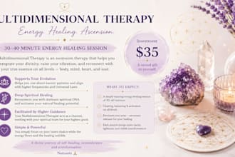 provide a multidimensional energy healing session