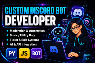 create built a custom discord bot for your discord server