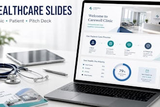 design healthcare presentation slides for clinics, doctors and med brands