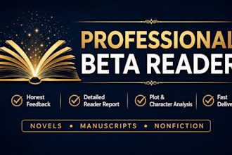 beta read your novel and provide honest feedback