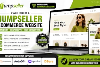 build a jumpseller ecommerce website with cj dropshipping autods spocket  dser