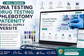 design dna testing drug testing phlebotomy paternity medical supply website