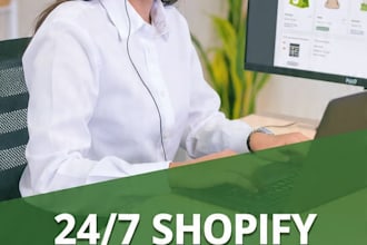 be your 24 7 shopify live chat agent to handle customers and boost sales