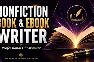 ghostwrite your nonfiction ebook or book manuscript