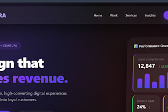 design web mockups and landing pages in figma