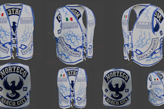 make fivem kuttes custom fivem clothing kuttes mc mc vest biker clothing kuttes