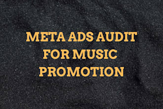 audit and analyze your meta ads data for music promotion