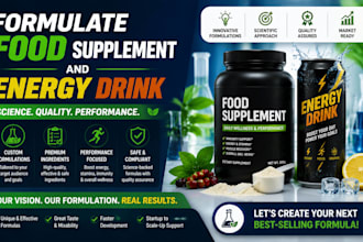 formulate food supplement and energy drink