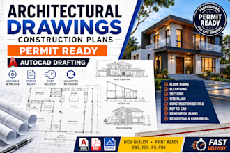 create architectural and construction drawings for city permit