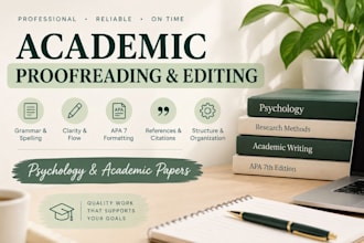 proofread and edit your academic papers or assignment