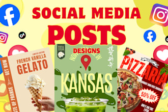 design instagram, facebook posts and ads