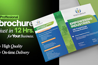 design a professional brochure, company profile, or catalog
