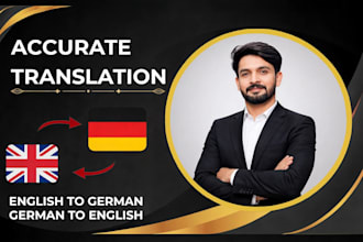 translate manually english to german and german to english