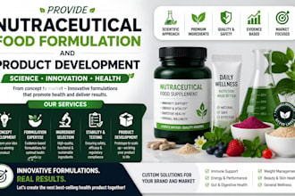 provide nutraceutical food formulation and product development