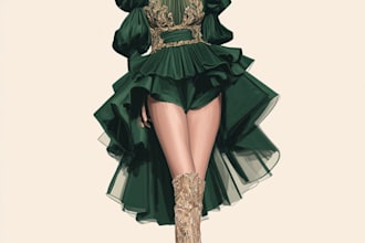 to illustrate your fashion designs, fashion illustration