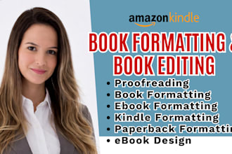 do book formatting book editing profreading paperback formatting amazon kdp