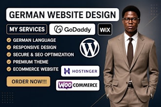 design, redesign german shopify store website, webshop, german wordpress website