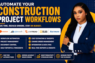 automate raken planswift jobtread esub xactimate construction project workflows