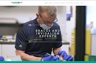 design wix orthodontist website pediatric dentist invisalign braces website