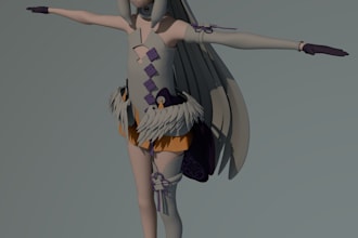 create mmd model, vroid 3d for vtuber, vrchat, gmod, 3d model, sfm, garrys mod