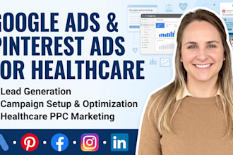 be your healthcare google ads and pinterest ads social media marketing manager