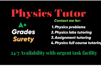 assist you in physics problems and physics labs reports