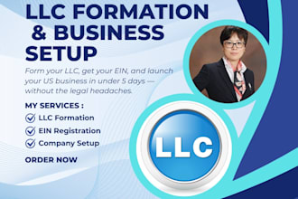 form your llc get your ein and set up your US company