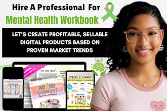 design mental health workbook journal self help ebook canva workbook for etsy