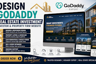 design godaddy real estate investment investor real estate property firm website