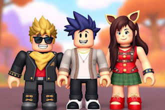 design roblox ugc style characters  and avatars