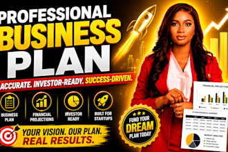 write a professional business plan financial projections for your startup