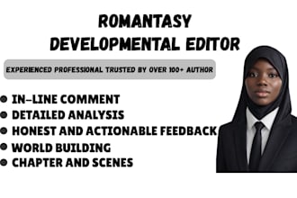 critique and developmentally edit your romantasy novel