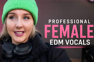 be your female edm singer for melodic techno and afro house