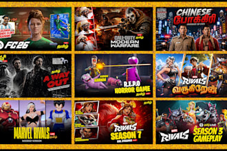 design gaming youtube thumbnail in 24hrs