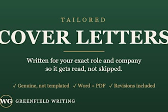 write a compelling cover letter tailored to the job