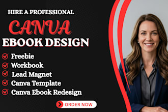 design lead magnet, ebook, workbook, freebie and canva template
