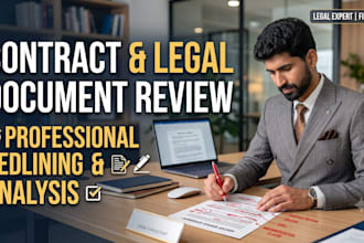 review and redline your contract or legal document