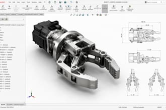 design mechanical parts, sheet metal, cnc machining and technical drawings