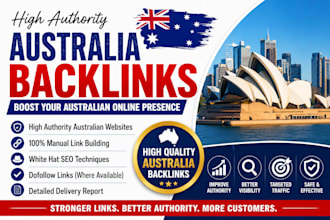 build high authority australia backlinks to boost australian website SEO