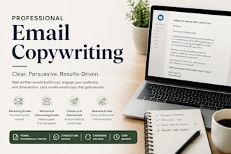 write, edit and proofread business emails and documents