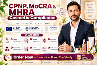 do mhra cpnp mocra cosmetics and skincare compliance