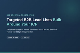build targeted b2b lead lists and icp research
