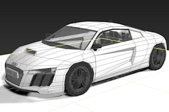 3d car modeling cad ready vehicle design rendering animation realistic game mode