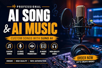 ai song, ai music, custom song, suno ai music production, ai music video