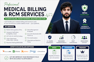do medical billing, ar follow up, denial management and rcm