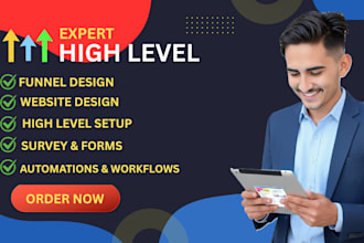 do ghl website design, ghl landing page, sales funnel design,