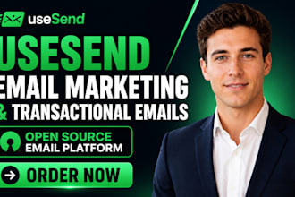 setup usesend open source email marketing and transactional emails